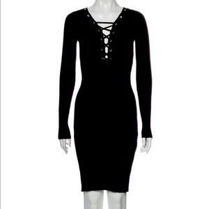 Pinko black sweater dress